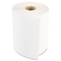 Hardwound Paper Towels, Nonperforated 1-Ply White, 350'