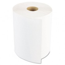 Hardwound Paper Towels, 8" x 800', One-Ply Bleached White