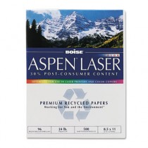 ASPEN Laser Paper, 96 Brightness, 24lb, 8-1/2 x 11, White, 500 Sheets/Ream
