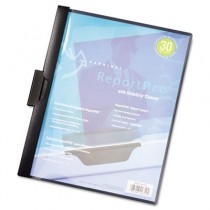 ReportPro SlideGrip Report Cover, Letter, 30-Sheet Capacity, Black