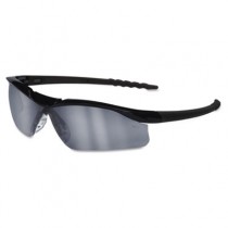 Dallas Wraparound Safety Glasses, Black Frame, Gray Indoor/Outdor Lens