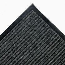 Needle Rib Wipe & Scrape Mat, Polypropylene, 48 x 72, Gray