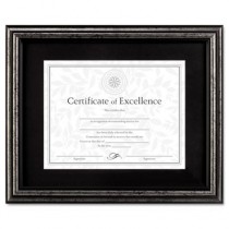 Document Frame, Desk/Wall, Wood, 11 x 14, Antique Charcoal Brushed Finish