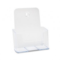 DocuHolder for Countertop or Wall Mount Use, 6-1/2w x 3-3/4d x 7-3/4h, Clear