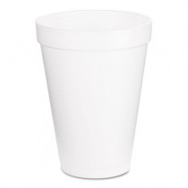 Drink Foam Cups, 12 oz, White