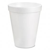 Drink Foam Cups, 8 oz, White