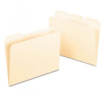 Ready-Tab File Folders, 1/3 Cut Top Tab, Letter, Manila, 50/Box