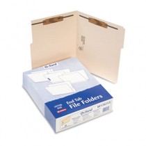 Folders with Two Bonded Fasteners, 1/3 Cut Top Tab, Letter, Manila, 50/Box