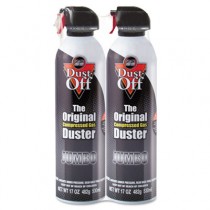 Disposable Compressed Gas Duster, 2 17oz Cans/Pack