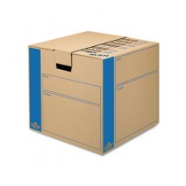 SmoothMove Moving Storage Box, Extra Strength, Medium, 18w x 18d x 16h, Kraft