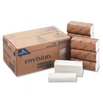 Envision Multifold Paper Towels, 1-Ply, 9 1/5 x 9 2/5, White