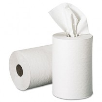 Nonperforated Paper Towel Rolls, 7-7/8 x 350', White