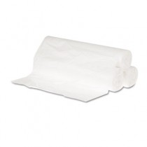 High-Density Can Liner, 24 x 23, 10-Gallon, 6 Micron Equivalent, Clear, 50/Roll