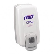 NXT Instant Hand Sanitizer Dispenser, 1000ml, 5-1/8w x 4d x 10h, White/Gray