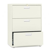 600 Series Three-Drawer Lateral File, 30w x19-1/4d, Putty