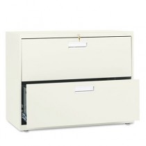 600 Series Two-Drawer Lateral File, 36w x19-1/4d, Putty
