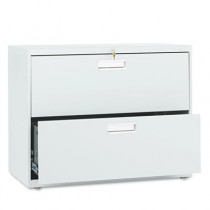 600 Series Two-Drawer Lateral File, 36w x19-1/4d, Light Gray