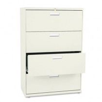 600 Series Four-Drawer Lateral File, 36w x19-1/4d, Putty