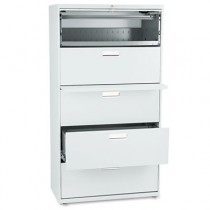 600 Series Five-Drawer Lateral File,36w x19-1/4d, Light Gray