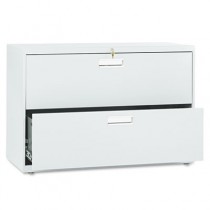 600 Series Two-Drawer Lateral File, 42w x19-1/4d, Light Gray