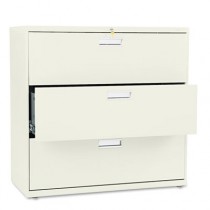 600 Series Three-Drawer Lateral File, 42w x19-1/4d, Putty
