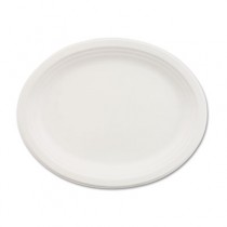 Paper Dinnerware, Oval Platter, 9-3/4 x 12-1/2, White