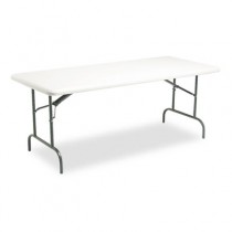 IndestrucTable TOO 1200 Series Resin Folding Table, 72w x 30d x 29h, Platinum