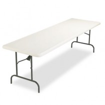 IndestrucTable TOO 1200 Series Resin Folding Table, 96w x 30d x 29h, Platinum
