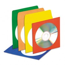 CD/DVD Envelopes with Clear Window, Assorted Colors