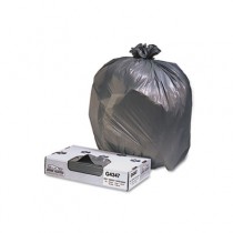 Industrial Strength Low-Density Commercial Can Liner, 56 gal, 1.7 Mil, Black