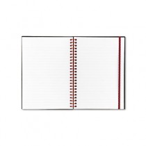 Poly Twinwire Notebook, Margin Rule, 5-7/8 x 8-1/4, White, 70 Sheets/Pad
