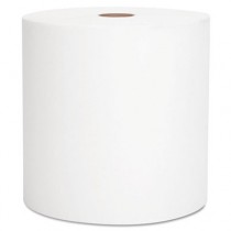 SCOTT Recycled Hard Roll Towels, White, 8 x 800ft