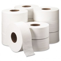 SCOTT JRT Jr Roll Bathroom Tissue, 2-Ply, 9" dia, 1000 ft