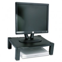 Single Level Height-Adjustable Stand, 17 x 13 1/4 x 3 to 6 1/2, Black