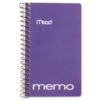 Memo Book, College Ruled, 5" x 3", Wirebound, 60 Sheets, Assorted