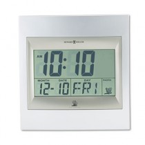 Radio Control TechTime II LCD Wall/Table Alarm Clock, Silver