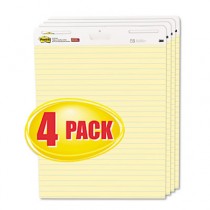 Self-Stick Easel Pads, Ruled, 25 x 30, Yellow