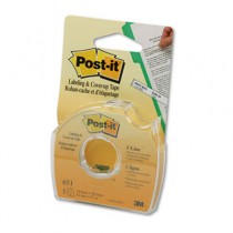 Labeling & Cover-Up Tape,, Non-Refillable, 1/6" x 700" Roll