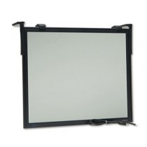 Executive Flat Frame Monitor Filter, 16"-19" CRT, Black