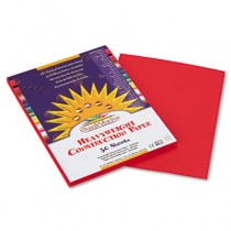 Construction Paper, 58 lbs., 9 x 12, Holiday Red, 50 Sheets/Pack