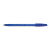 ComfortMate Ballpoint Stick Pen, Blue Ink, Medium, Dozen