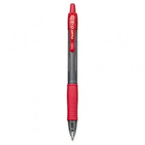 G2 Gel Ink Pen, Retractable, Red Ink, 1.0mm Bold, Dozen