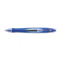 G6 Gel Roller Ball Pen, Retractable, Refillable, Blue Ink, 0.7mm Fine