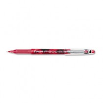 P-500 Gel Roller Ball Stick Pen, Needle Point, Red Ink, 0.5mm Extra Fine