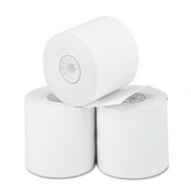 Thermal Paper Rolls, Cash Register/Calculator, 2-1/4" x 165 ft, White, 3/Pack