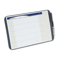 Tack and Write Monthly Calendar Board, 17 x 11, Black