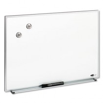 Magnetic Dry Erase Board, Painted Steel, 23 x 16, White, Aluminum Frame
