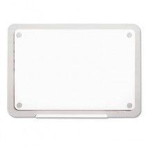 iQTotal Erase Board, 23 x 16, White, Translucent Frame