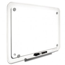 iQTotal Erase Board, 36 x 23, White, Translucent Frame