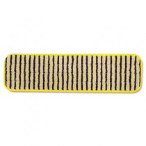 Microfiber Scrubber Pad, Vertical Polypropylene Stripes, 18", Yellow